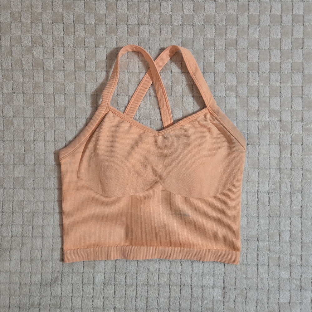 Avia Peach Cami Bra Tank Top
